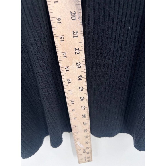 American Eagle Tank Ribbed Swing Dress with Keyhole Back Black Women's XS - Picture 7 of 9